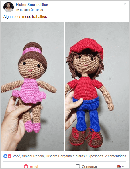 amigurumi casal